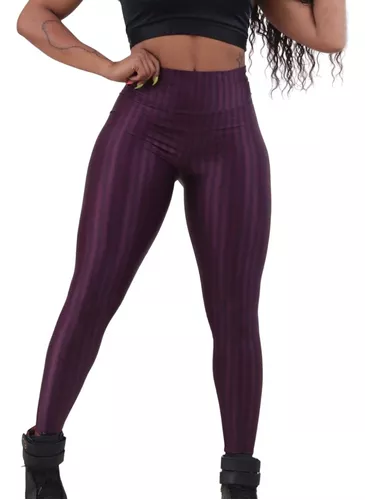 Calça Legging Texturizada 3D Empina Bumbum em Cirrê