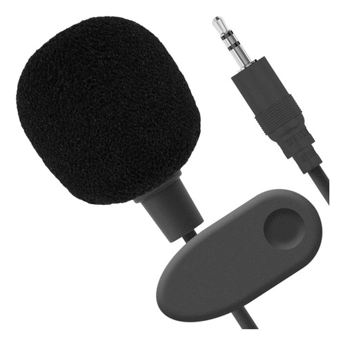 Micrófono Lavalier Clip Para Solapa Jack 3.5mm Color Negro