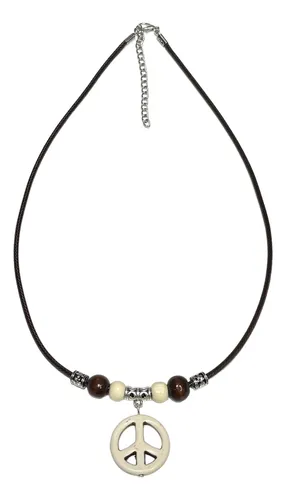 Collar Con Símbolo De Signo De La Paz, Collar Con Símbolo De