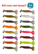 Comprar 100 Camarões Artficiais (50un 7,5cm, 25un 6cm, 25un 9,5cm)