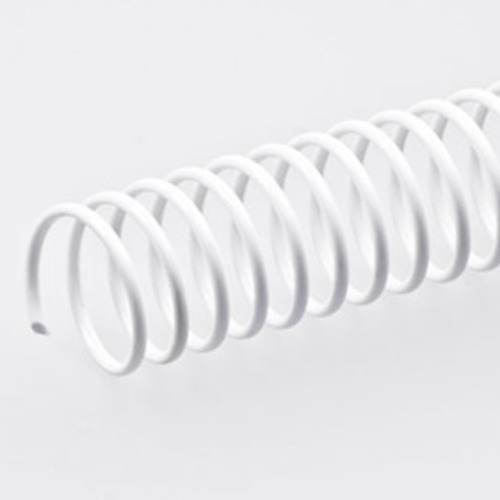 Espiral Plástico 17mm Rulo Encuadernación Pack 100 Blanco