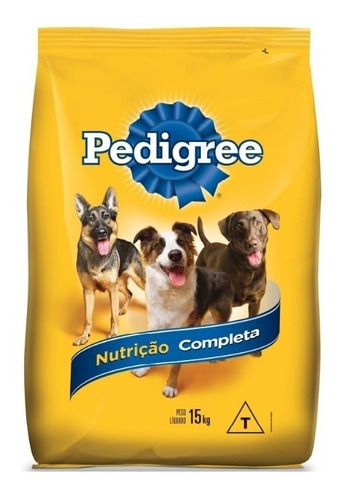 Pedigree Adulto Nutrição Essencial 15kg Sem Corantes