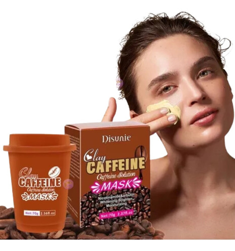 Mascara De Arcilla Hidratante Blanqueador De Cafeína