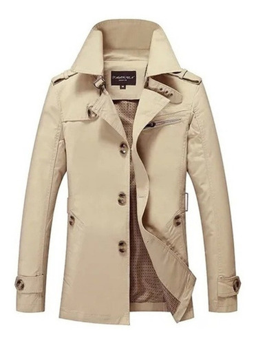 Gabardina De Moda Para Hombre Chamarras Cortavientos De Otoñ