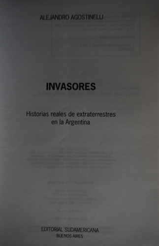Invasores : Historias Reales De Extraterrestres En La Arc144 (Usado)