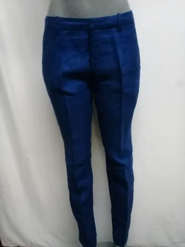 Pantalon De Vestir Dama Zara Basic Azul. La Segunda Bazar Cuotas