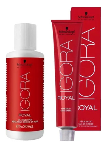 Kit X6 Tinturas Igora Royal Color Schwarzkopf + Lociones