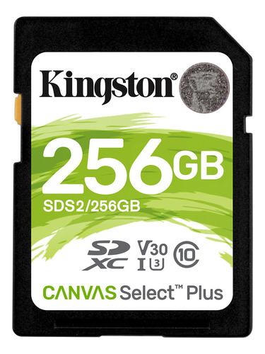 Tarjeta Microsd Kingston Canvas Select Plus Sds2/256gb C10