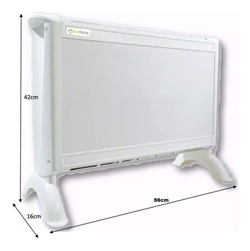 Calefactor Electrico Convector Exahome C1009 220v Blanco