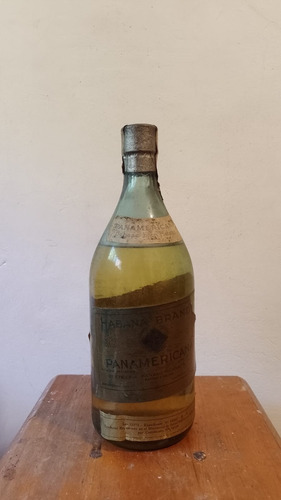 Antigua Botella De Colección Habana Brandy Panamericana 1950