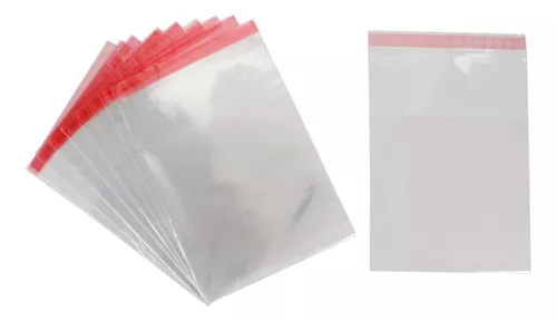 Bolsas transparentes de 13 x 20 cms.