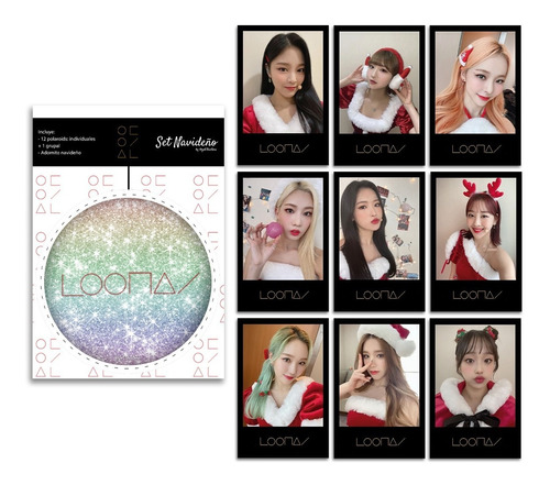 Pack Navideño Loona - 13 Polaroids + Adorno - Got The Store