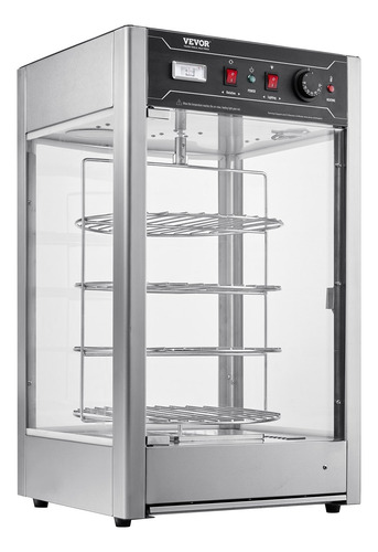 Vitrina Caliente Exhibidor De Pizza 14'' Giratorio Msi
