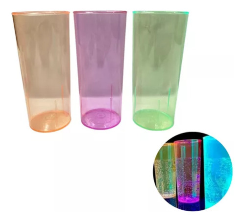 Vaso Trago Largo X 10 Plástico Descartable Transparente 