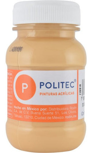 Pintura Acrílica Politec Carne 100 Ml