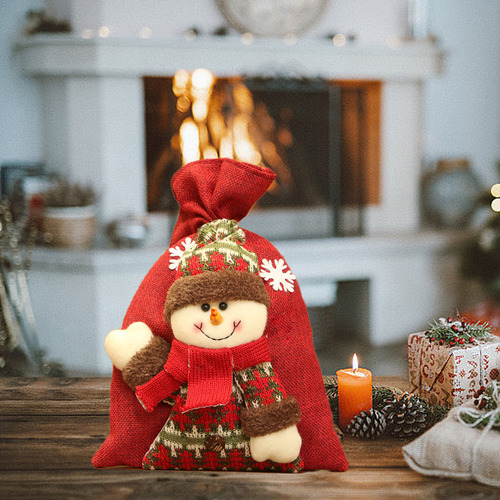 Bolsa De Regalo De Navidad, Bolsa Duradera De Regalo De Lino