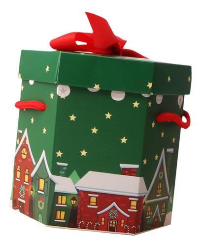6 Caja De Regalo De Navidad, Contenedor De Dulces Para Las