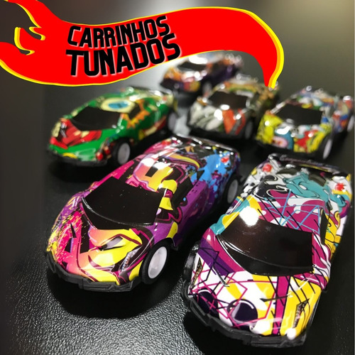 Kit De 6 Carrinhos Liga Leve Movidos A Fricção Com 3 Temas
