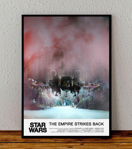 Cuadro 33x48 Poster Enmarcado Star Wars Ep 5 Pelicula 02