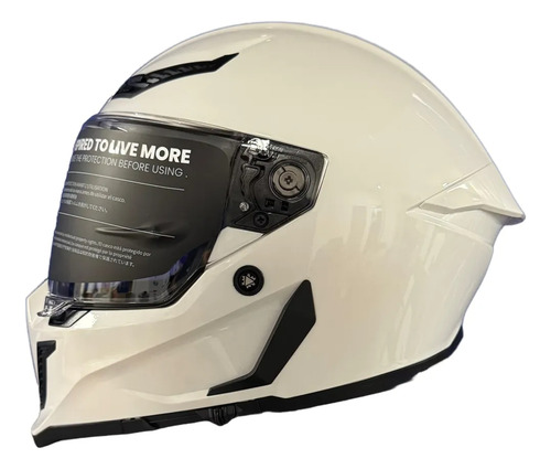 Casco Moto Integral Ilm Mf509 Pro Ece2206 Con Pinlock Blanco White L