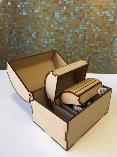 Imagen 1 de 5 de 40 Cajon Cofre Souvenir Mini Fibrofacil