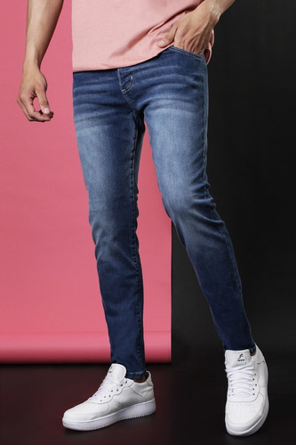 Imagen 1 de 5 de Jean Azul Chupin Elastizado Hombre No End 37304