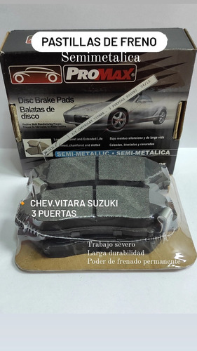 Pastillas De Freno Chevrolet Vitara Suzuki 3puertas