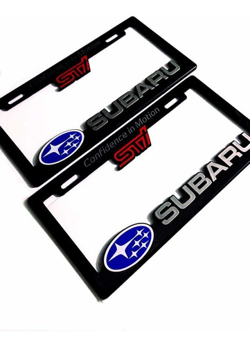 Par (2) Portaplacas Subaru