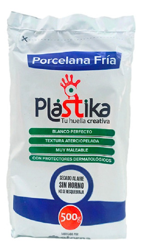 Porcelana Fria Eterna Plastika 500grs X 24 Unidades