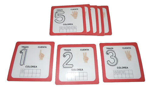 Tarjetas De Grafomotricidad (trazos De Números)