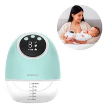 Comprar Extractor De Leche Eléctrico Manos Libres Horigen 2267k Corto Invertido Pezón Sacaleches Portátil Recargable Inalámbrico Lactancia Materna Color Verde