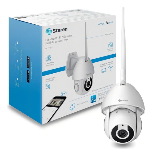 Câmera de segurança Steren CCTV-235 Smart Home 360 com resolução 3MP - branco