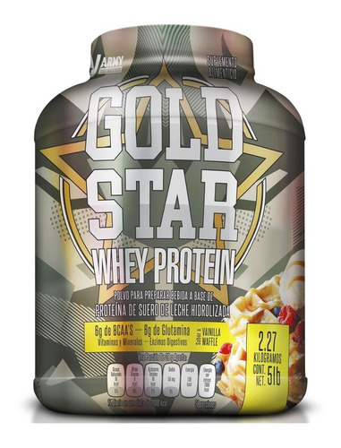 Proteína Hidrolizada Whey Gold Star 5 Lbs - Army Nutrition -