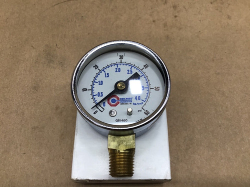 Coilhose Gb1460 Dial Gauge 2 Dry 1/4 Npt 0-60 Psi #1052 Ccf