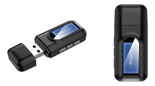 Dongle De Pantalla Lcd Con 2 Transmisores De Audio Usb 5.0