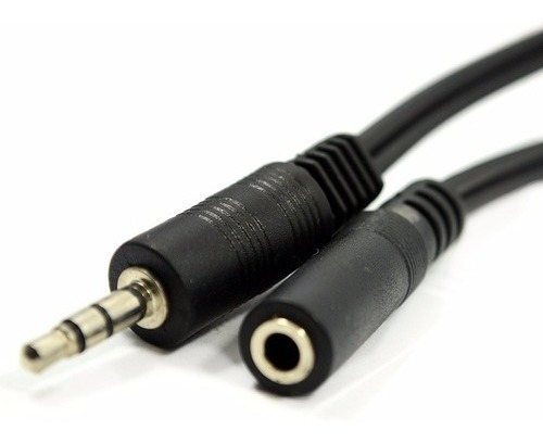 Cable Extensión Audífonos Audio Auxiliar Macho Hembra 1,3m