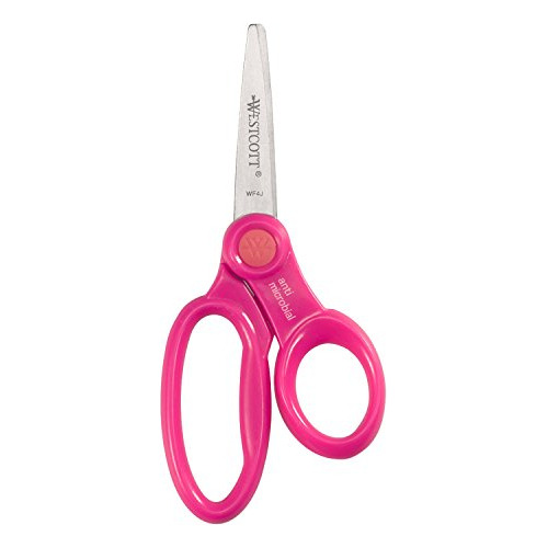 Westcott School Scissor Caddy Y Tijeras De Seguridad Puntiag