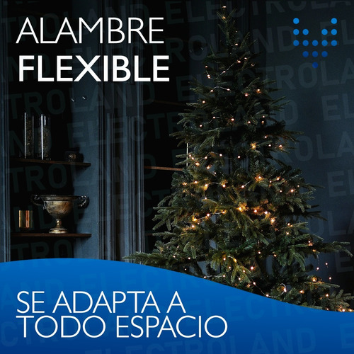 Imagen 6 de 10 de Luces Guirnalda Microled Calidas Alambre Tira 30 Led A Pila