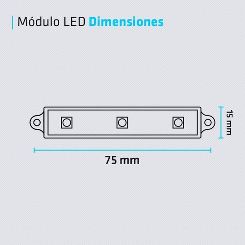 Modulo Led 5054 Smd 3 Chips 30 Lm Colores 12v Pack 10