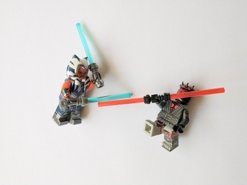 Ahsoka Tano Y Darth Maul Figura Star Wars Clone Wars