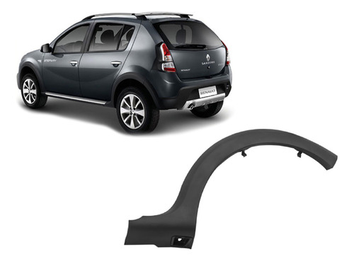 Moldura Guardabarro Trasero Renault Stepway 2012 Izquierdo