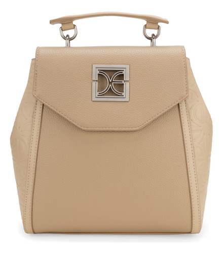 Bolsa Backpack Cloe Rucelia Mediano Color Beige