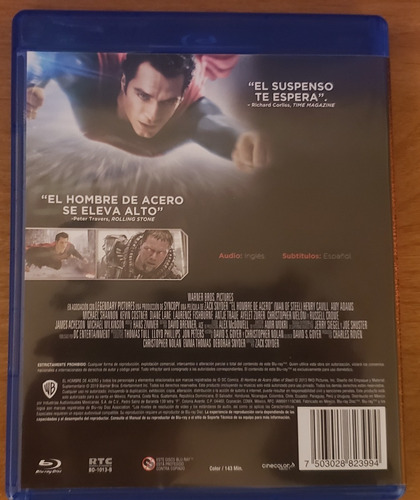 Man Of Steel - Batman V Superman - Suicide Squad - Bluray (Usado)