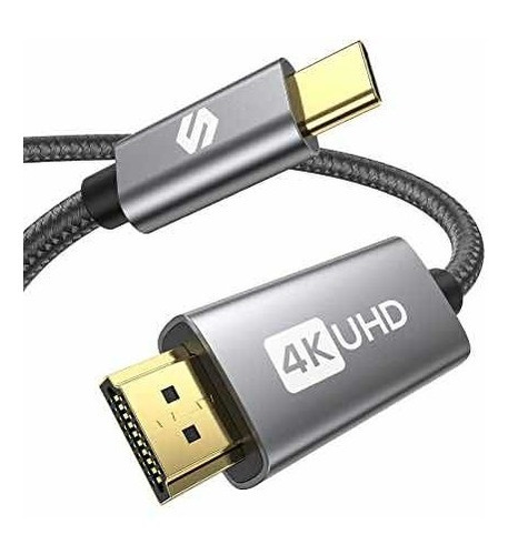 Cable Tipo C Usb 3.0 A Hdmi 4k 60hz 1.8mts