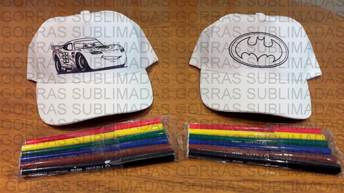 Gorras Para Pintar Con Fibras - 24 Un - Superman - Souvenir