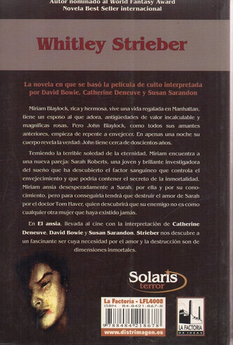 El Ansia - Strieber - La Factoría De Ideas