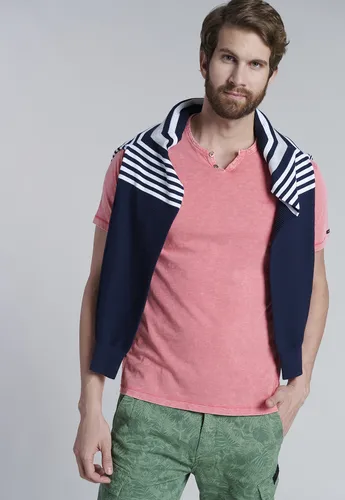 Polera Henley Oregon Rojo Ss2025 Ferouch