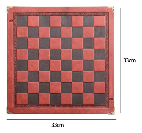 Qa Alfombrilla De Mesa De Cuero Pu, Alfombrilla De Marrón