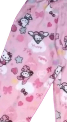Pantalón Pijama Hello Kitty Polar Soft Kawaii Hermoso Regalo