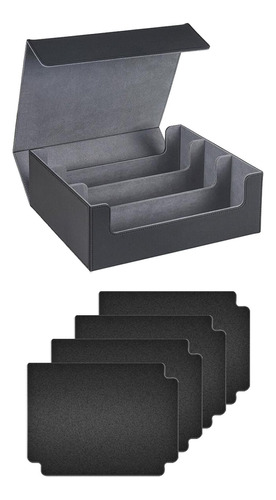 Caja Organizadora Para Baraja De Cartas, Negro Gris